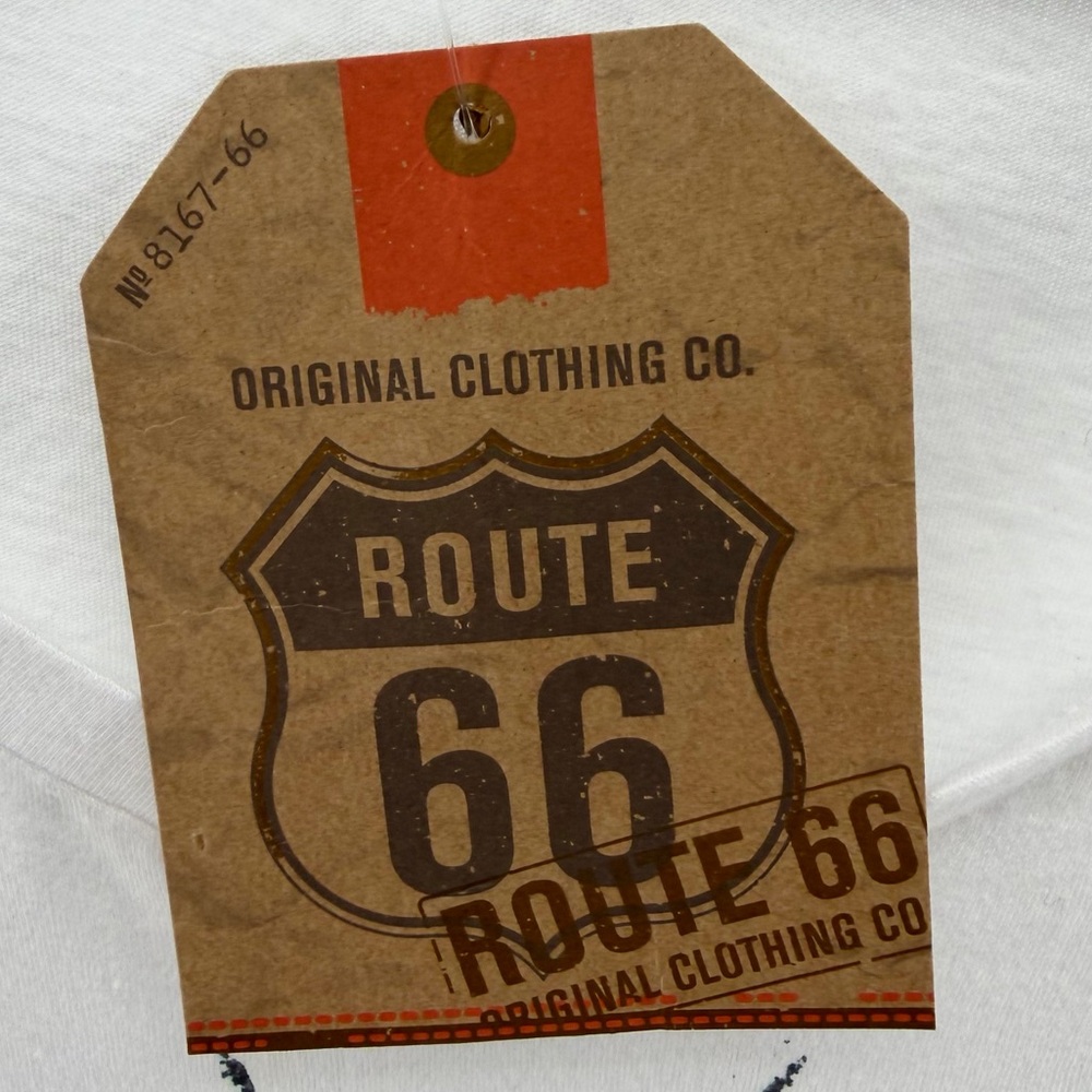 NWT Route 66 Ransom Y2K White V-Neck Butterfly Graphic T-Shirt, Women's Medium - Picture 7 of 7